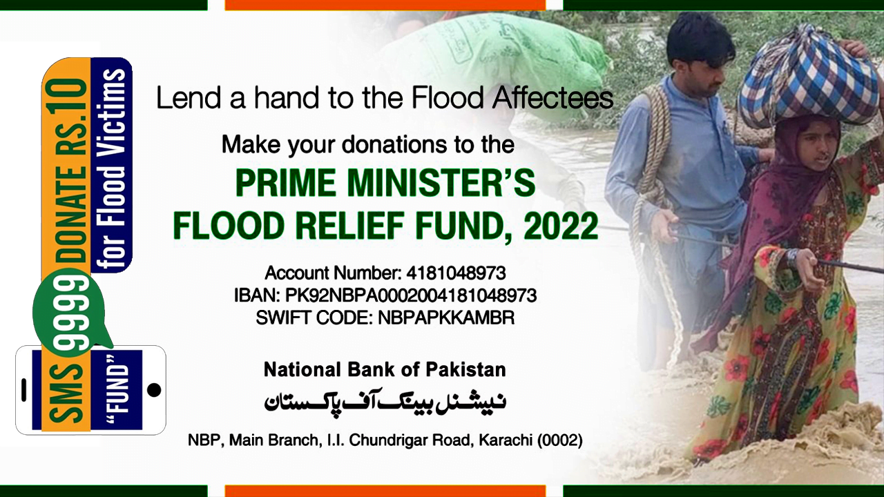 Prime Minister Flood Relief Fund Bank Account Number 2022